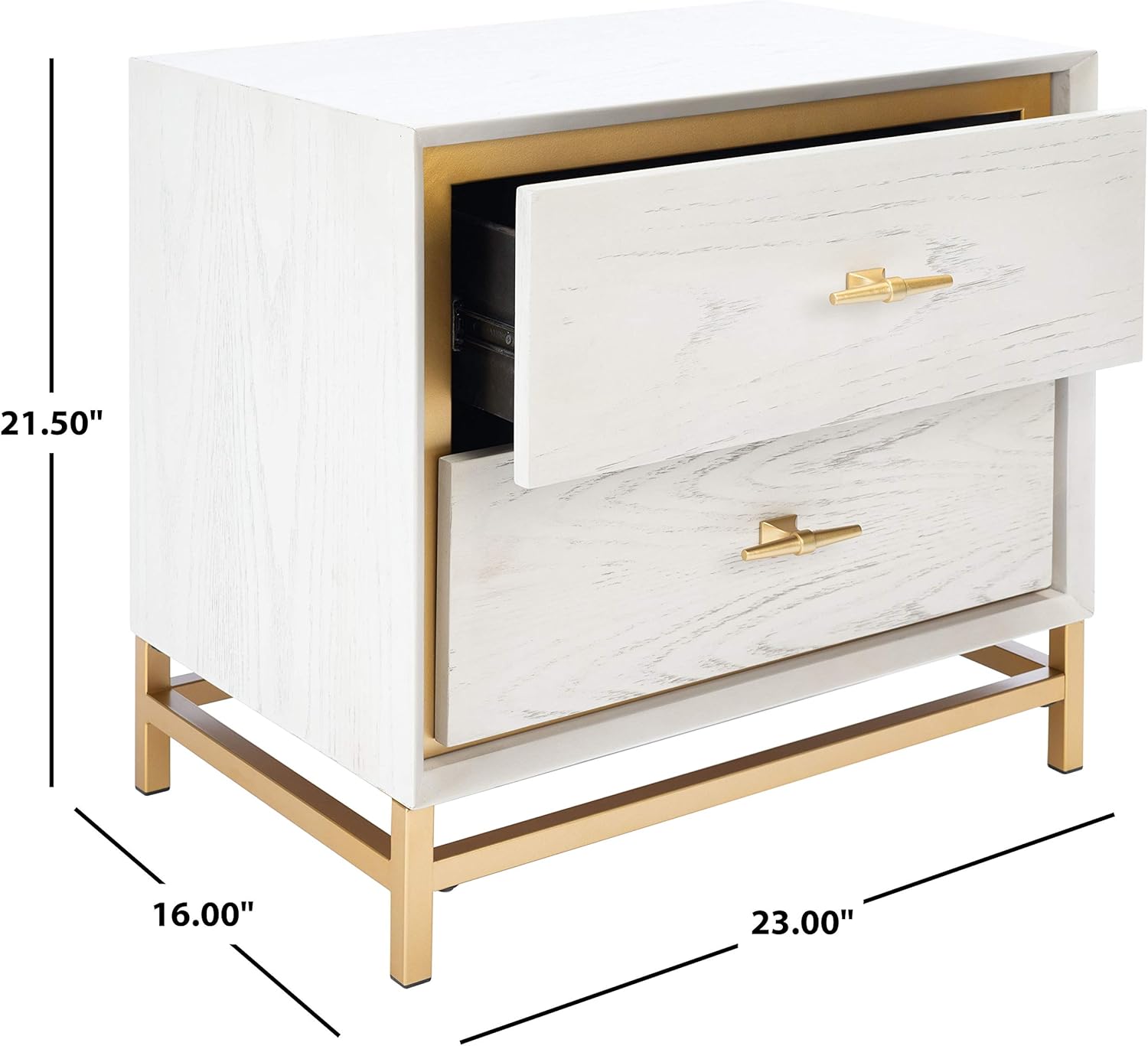 Premium Solid Wood Nightstand with Drawers