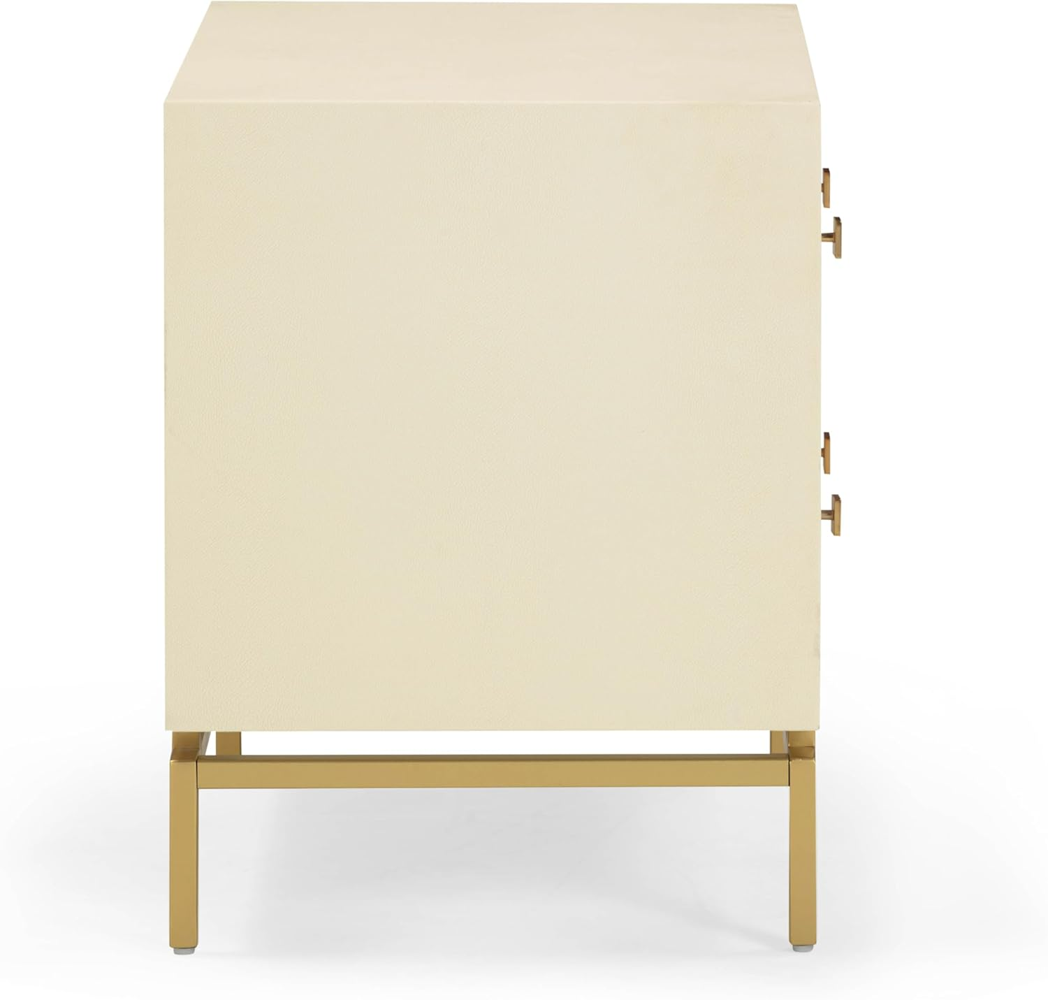 Cream Shagreen Nightstand